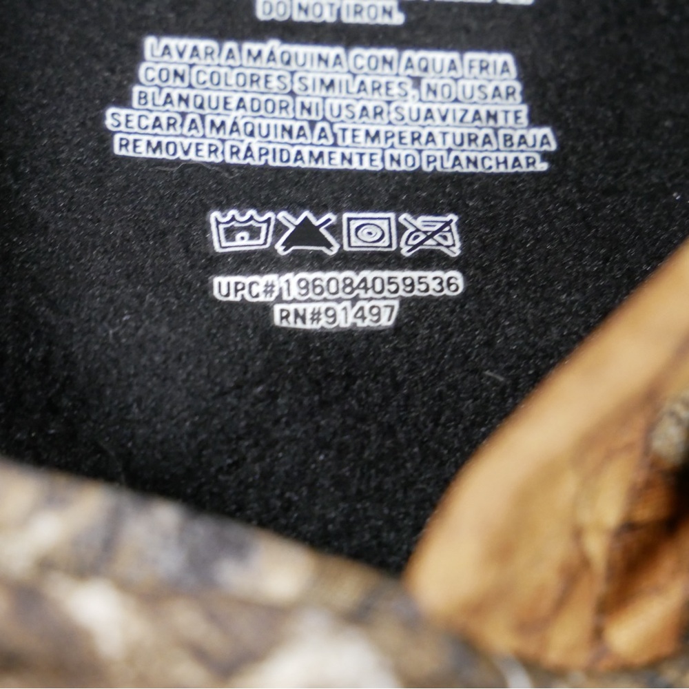 Realtree Edge Men Camo Hoodie Built In Neck Gaiter Recycled Polyester L 42-44 - Picture 2 of 11